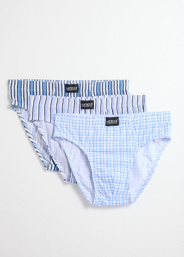 Slips motif fantaisie, assortis clair Imprime/Bleu