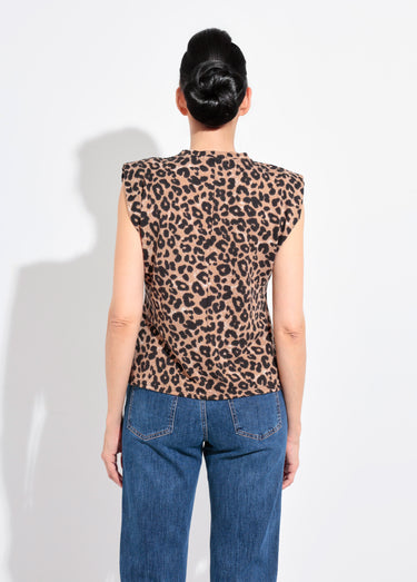 T-shirt reliefé léopard manches kimono Leopard