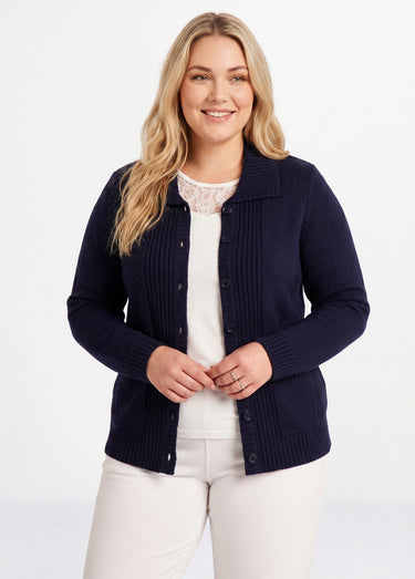 Veste gilet court épais Marine