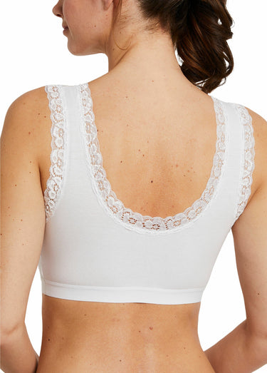 Brassière soutien-gorge dentelle souple Blanc