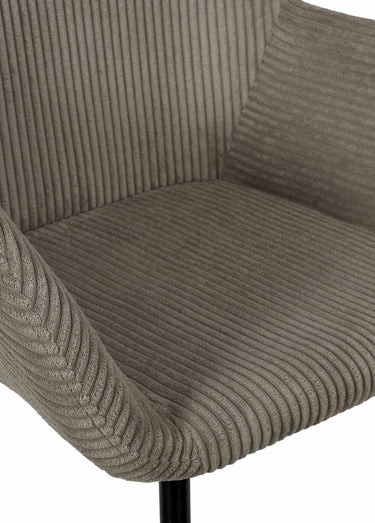 Fauteuils compacts en velours cotelé, 2T Taupe