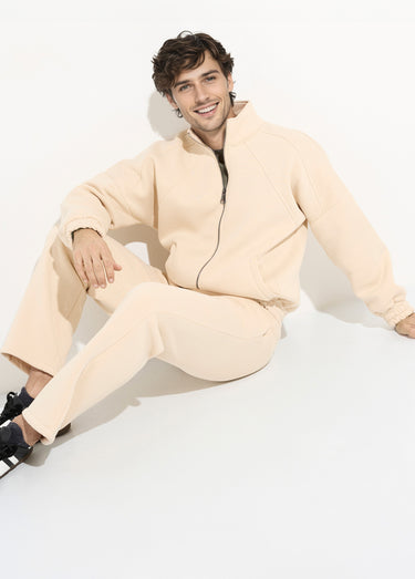 Ensemble détente chaud en molleton gratté Beige