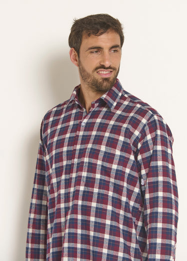 Chemise de travail chaude flanelle à carreaux Carreux Rouge