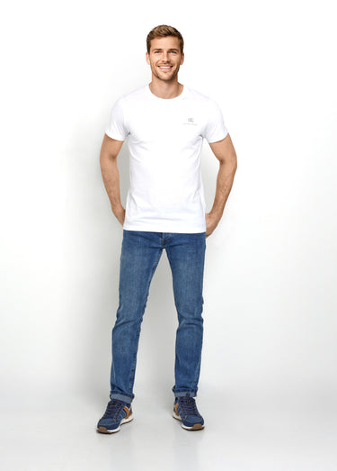 T-shirts clairs col rond manches courtes Blanc