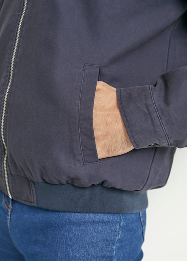 Blouson zippé type teddy Marine