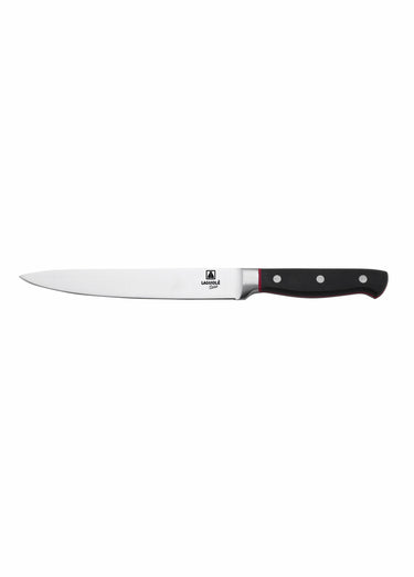 Couteau à trancher acier 33cm Market Noir/Rouge