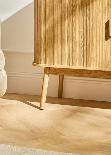 ERNEST Buffet 2 portes coulissantes bois Naturel