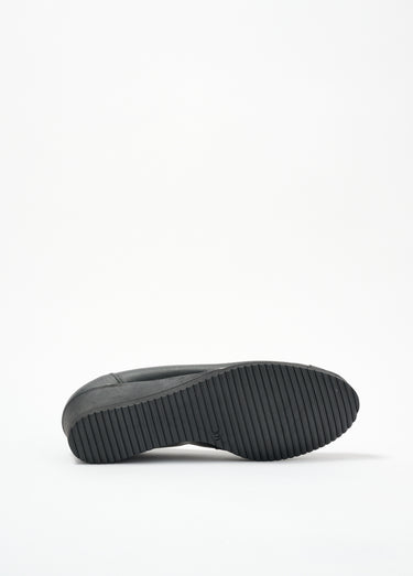 Ballerines compensées grande largeur cuir Noir