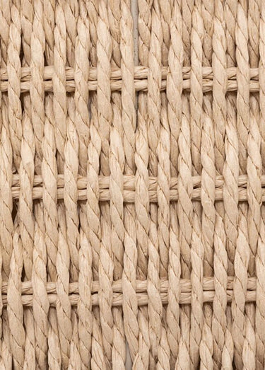 Set de 2 boites tressées + couvercles Beige