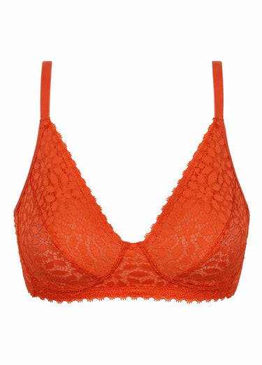 Soutien-gorge sans armatures, DAILY DENTELLE Rouge Feu