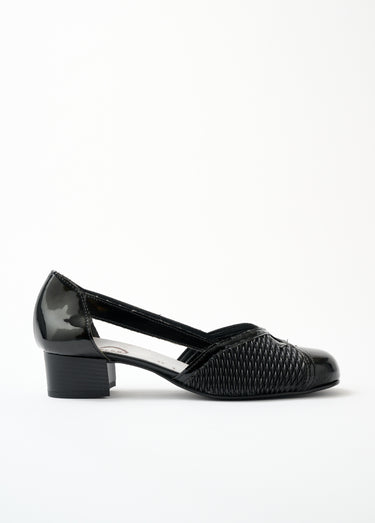 Escarpins cuir largeur confort pieds sensibles Noir