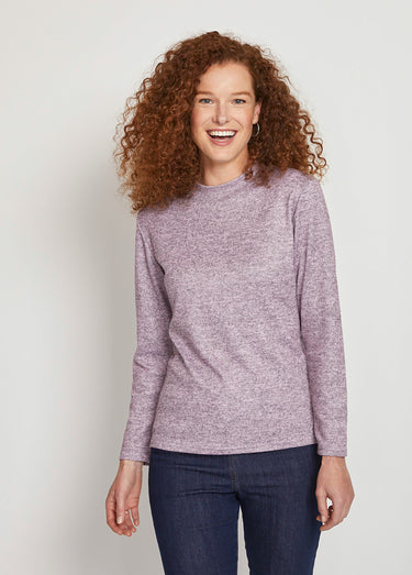 Sous-pull chaud court col montant Uni Parme