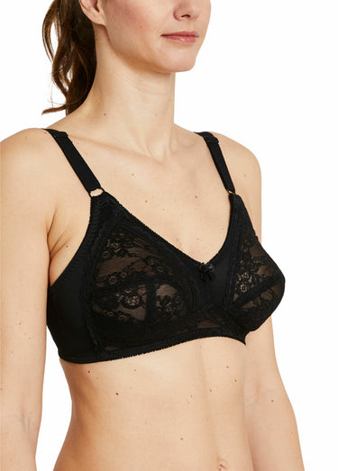 Soutien-gorge sans armatures dentelle Noir