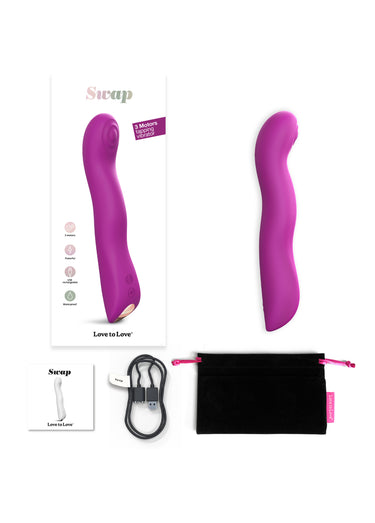Sextoy anatomique 3 en 1 Swap Violet
