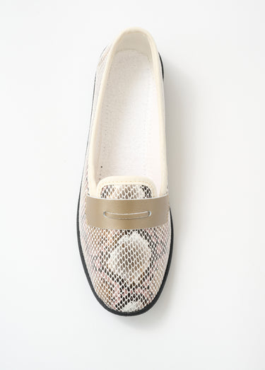 Mocassins pieds sensibles largeur confort Beige