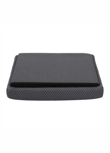 Pouf coffre pliable carré en mesh ATOME Gris