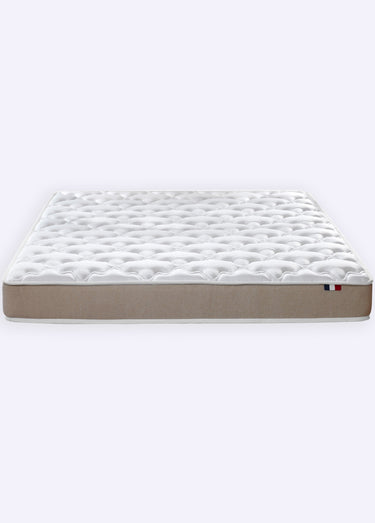 Matelas ferme mousse haute densité, haut. 17/18cm Blanc