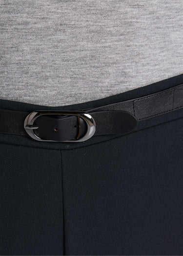 Pantalon infroissable taille semi élastiquée Marine