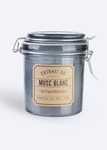 Bougie parfumée bocal verre teinté Bleu