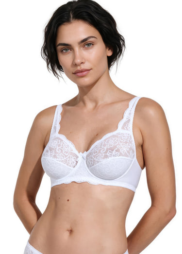 Soutien-gorge avec armatures dentelle Blanc