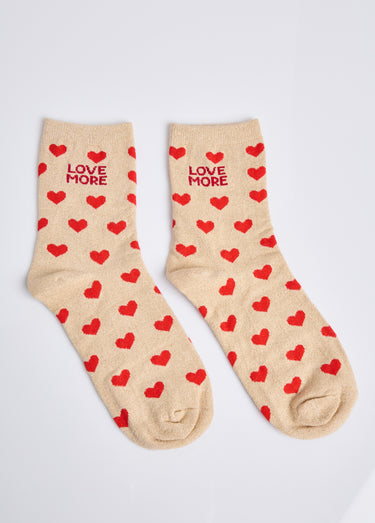 Chaussettes pailletées à message Dore