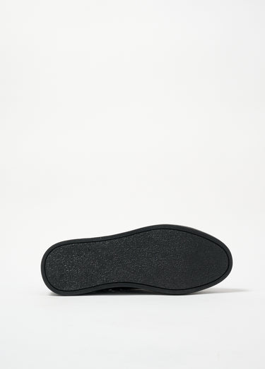 Baskets à lacets avec détails perforés Noir