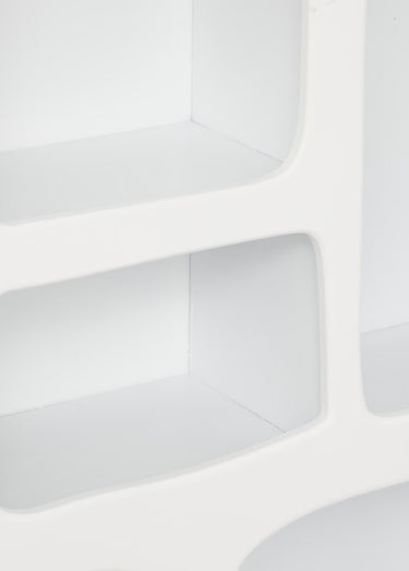 Meuble de rangement mural 5 niches Blanc