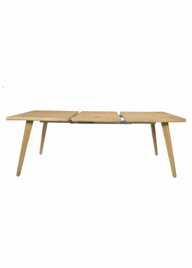 Table extensible avec bords irréguliers Marron