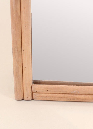 Miroir en rotin forme arche Naturel