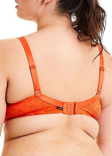 Soutien-gorge maintien broderie anglaise Orange