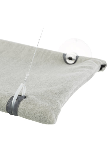 Plateforme ventouses à fixer, pour chat Gris