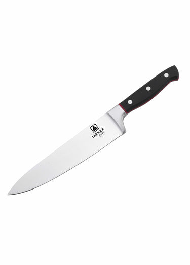 Couteau de chef 34cm en acier, Market Noir/Rouge