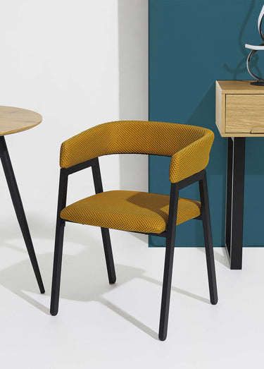 Fauteuil design mesh avec dossier ATOME Jaune