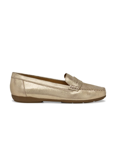 Mocassins chic cuir semelle fine Dore