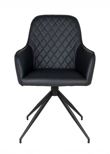 Fauteuil pivotant en simili cuir 3N Noir