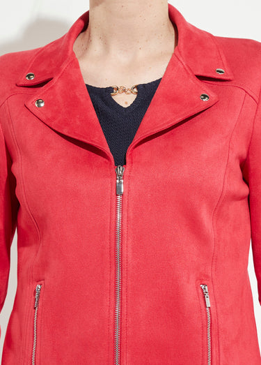 Blouson zippé tissu suédé velouté Tomette