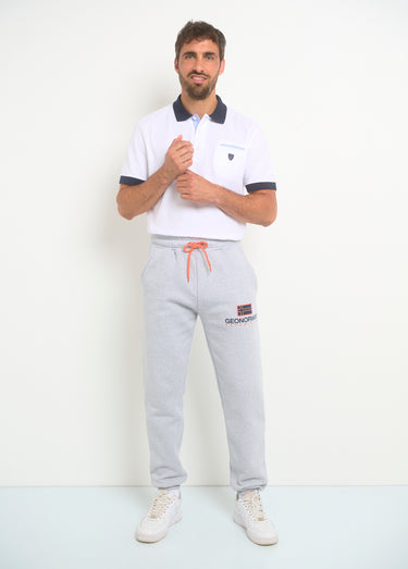 Pantalon de jogging lien contrasté Gris Melange