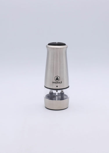 Moulin sel poivre électrique 2 en 1 Fleur Inox / Noir