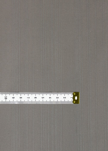 Coupon tissu habillement, coton ligné Taupe