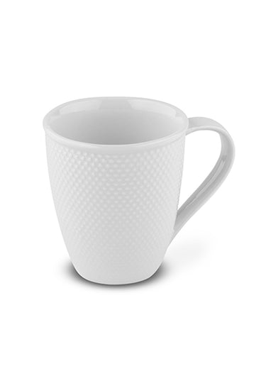 Mugs porcelaine à anses Serenity Blanc