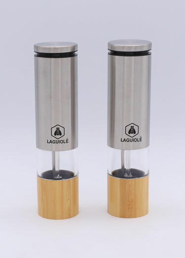 Moulin sel poivre électrique bambou Celtique Inox / Bois