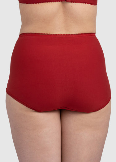 Gaine-culotte taille haute dentelle, LOVELY LACE Carmin