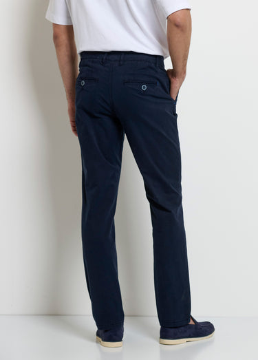 Pantalon chino, repassage superflu Marine