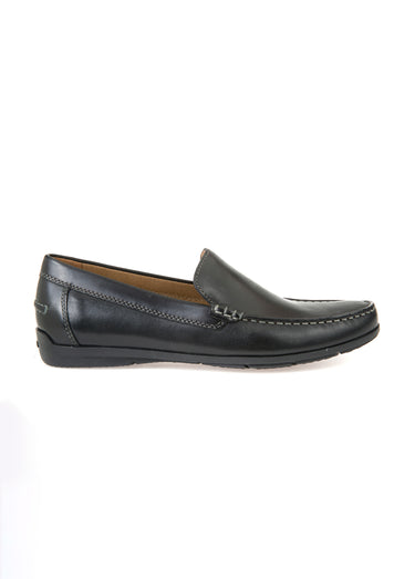 Mocassins en cuir semelle antidérapante Noir