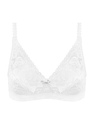 Soutien-gorge sans armatures Flower Elegance Blanc