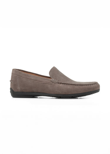 Mocassins en cuir semelle antidérapante Gris