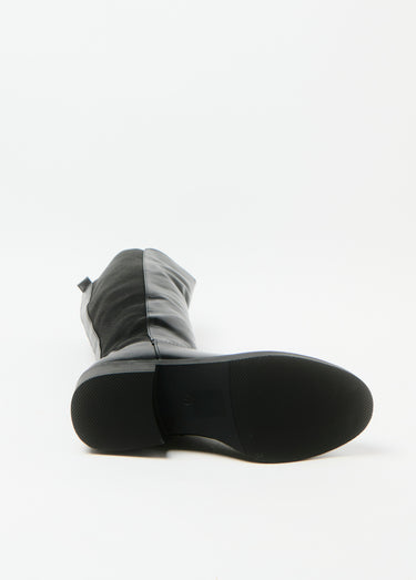 Bottes plates élastiquées bout relevé Noir