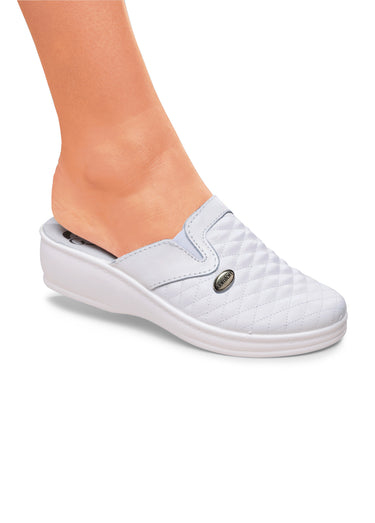Sabots mixtes grande largeur Blanc