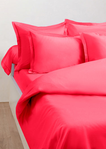 Housse de couette unie Fuchsia