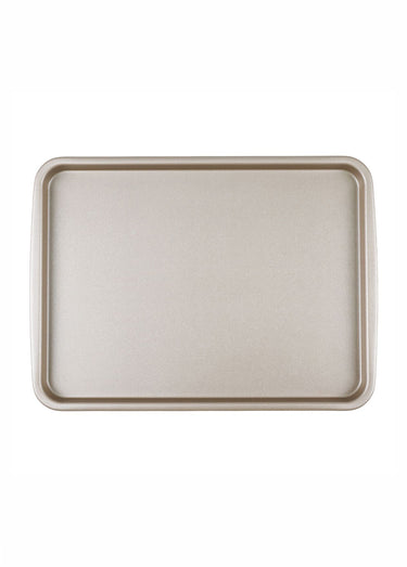 Plaque à patisserie aluminium, 38 x 28cm Champagne / Terracotta